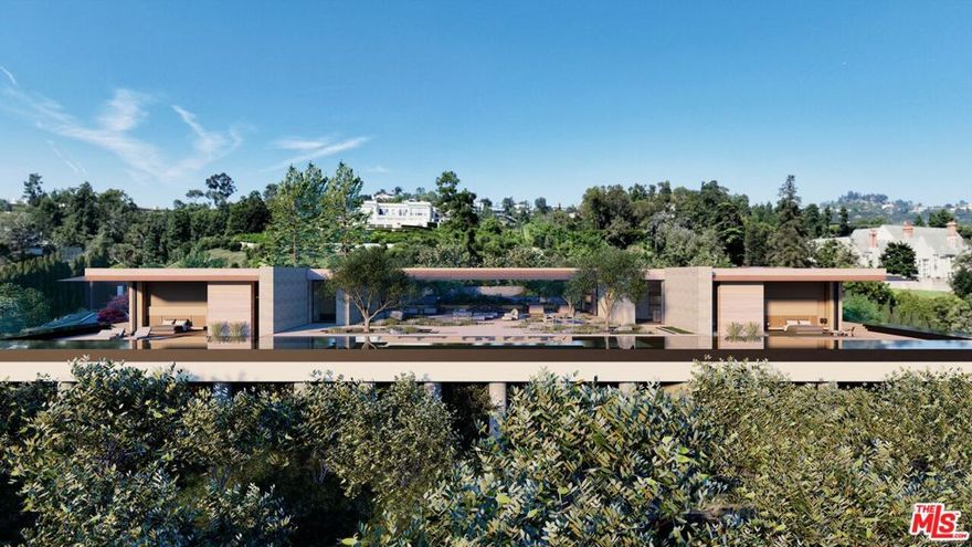 Once in a generation opportunity to acquire and build a masterpiece estate in the most prime location in Beverly Hills. A rare double lot totaling 1.6+ acres, located at the end of a serene cul-de-sac and perched above the city. Plans just shy of 20,000 square feet over two stories, have been carefully designed by Noah Walker of award winning Walker Workshop, and all discretionary approvals have been obtained over a painstaking 4 year process. The expansive home features floating walkways, garden courtyards, a private drive with security house, floor to ceiling pocketing doors, an automatic awning systems, and a 395 foot infinity pool showcasing views of the city and ocean. If built, the value is projected to be $100m +. This property and the neighboring property, 510 Stonewood Dr, also available individually for $19,950,000.