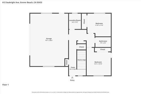 Tiny photo for 612 Seabright Ave, Grover Beach, CA 93433 (MLS # SC26090486)