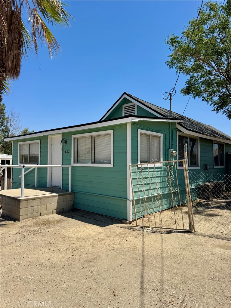 Welcome to 468 Klipstein. This home features a 2 bedroom 1 bath home with permits to add a 3rd bedroom. Indoor laundry hookups and detached 2 car garage. This home can be sold with a lot that is attached to the property with it's own APN number. A little bit of clean up and this home will shine.