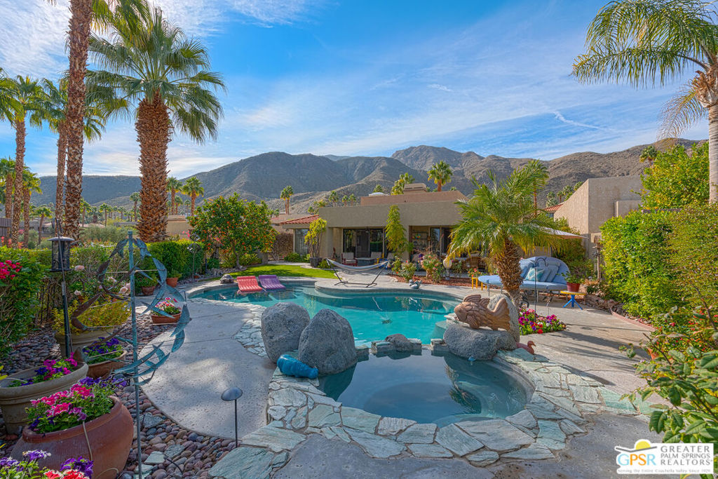 Coveted Secluded Gated Mirage Cove where PRIVACY Abounds! ~ 360 Degree Mountain Views ~ City Lights too! Three Bedrooms (Two Ensuite Primary Suites) ~ Two recently upgraded Full Baths and another One with Walk-In Shower #3 ~ 2,750 Square Feet per Assessor ~ PRIVATE Drive Way up to Attached Two Car Garage with One additional parking space ~ On-Site RV Parking Lot ~ Current Photos to appear shortly - Double Leaded Glass Doors Entry ~ Ceramic Tile Flooring ~ Baths have Travertine Floors - Bedrooms have newer W/W Carpet ~ ALL WINDOWS AND GLASS DOORS recently replaced ~ Spacious Granite Updated and UPgraded Kitchen with recently upgraded Stainless Appliances ~ Spacious Living Room with adjoining Semi Formal Dining Area ~ Family Media Room ~ Oversize .44 Acre Site with Saline Swimming Pool and Spa ~ This property was updated over the last 1.5 years addressing almost all surfaces ~ Quartz Counters ~ Some new cabinetry ~ Windows and Sliding Doors + Screens ~ HVAC and Attic Ducting ~ Roof Servicing ~ Some furnishings available ~ Community offers Swimming Pool + Spa + Tennis Courts + Pickle Ball Courts ~ Gated Mirage Cove is a hillside community of just 69 homes Homes here typically range from 2,0003,000+ sq ft and are priced between $1.1M$2.1M ~
