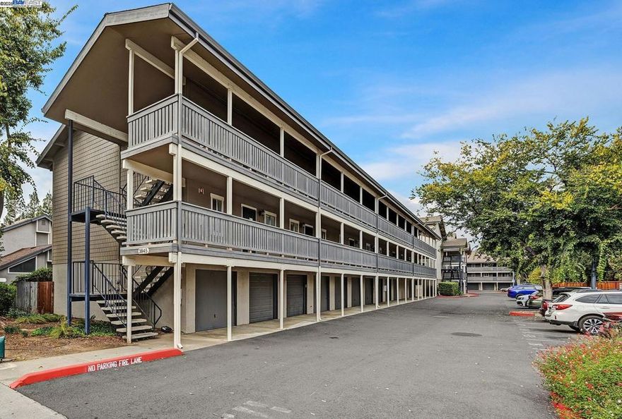 Rarely Available! Don’t miss this beautifully updated 3-bedroom, 2-bath end-unit condo in Shadow Creek, located just minutes from charming downtown Pleasanton!  This unit in one level inside & offers a spacious, open floor plan with modern upgrades throughout — including updated flooring, remodeled kitchen and baths, and fresh finishes that make it move-in ready.  OTHER bonuses include inside laundry (side by side) & enclosed garage for parking and additional secured storage space! Enjoy the tranquil wooded view from your private balcony, perfect for morning coffee or evening relaxation. The community is conveniently close to top-rated schools, shopping, dining & parks! This home is priced to sell — a fantastic opportunity in Pleasanton’s Vintage Hills neighborhood!