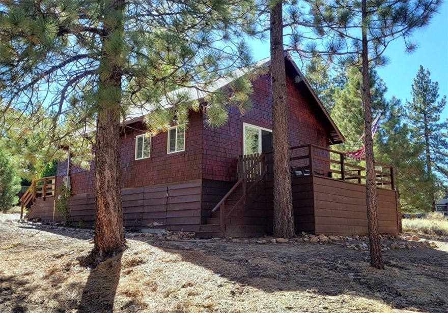 Escape to the mountains in this beautifully renovated chalet-style cabin, located on a well-treed, 11,500 sf lot across the street from the lake. Relax in the peaceful, wide open setting surrounding this treasure, including a lake view of Mallard Lagoon from the front deck. The major remodel provides the modern comforts of a new home, yet you'll still feel the mountain charm of a 1930"s "Cabin in the Woods". Once you step inside, the superior craftsmanship and pride of ownership is evident in all the details. Upgrades include an all new kitchen and bath with washer/dryer, knotty pine T&G ceilings and beams, luxury vinyl flooring, new roof and substructure, new siding, energy-efficient dual-pane windows and is heavily insulated throughout. The large front and back decks are perfect for sipping morning coffee or enjoying starry nights, expanding your living space to the outdoors. The massive storage area below provides a place to keep your mountain toys and essentials protected. With a nearby public walking easement to the lake and just a short distance to the Village and ski slopes, this cabin is a cozy retreat made for year-round mountain enjoyment. Must see this gem to appreciate!