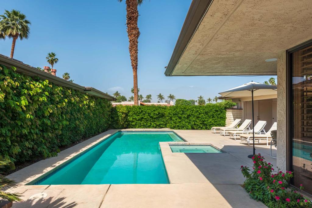 Step into this 3 bed, 3 bath, popular St. Andrews floor plan. You won't be able to miss the fabulous southern view of the mountains while relax by the sparkling front loaded pool and spa. This home has been well cared for by the owners since 1989. Unique treasures adorn the rooms throughout the home from their many travels around the world. Walk out to your private patio and pick grapefruit off your own private tree. Plenty of room for your friends and family to enjoy our amazing desert lifestyle. Close to fabulous shopping and restaurants. Inside The Springs gates you can enjoy golf, tennis, bocce ball, the newly remodeled Clubhouse and a state of the art fitness center for all your needs The Springs is where you belong! Tenant receives a $250 per month Utility Allotment. Pets allowed at owners discretion. Tenant is required to obtain renters insurance during their tenancy. Nov - Apr $8,500 per month; May - Oct $5,500.