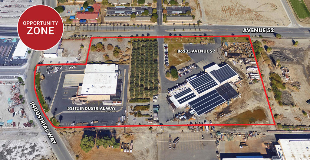 Two Cold Storage facilities totaling 75,117 SF on 12 acres. 52112 Industrial Way - 32,092 SF packing facility with 14,804 SF cold storage and loading dock with five truck bays. 86235 Ave 52 - 43,025 SF packing facility with 19,600 SF cold storage and loading dock with five truck bays. Low cost power (IID). In Opportunity Zone. Easy access to Expressway 86 & I-10. Solar Panels.