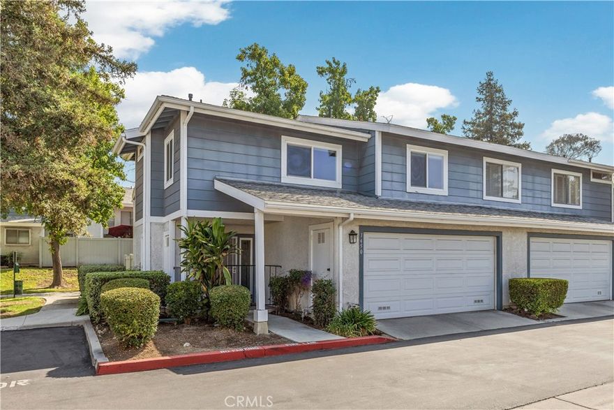 Location, Location, Location! Welcome to this beautiful condo located in a desirable gated community within the top-rated school district of West Covina. This 2-bedroom, 2.5-bath home is filled with natural light, accentuating the soaring high ceilings and creating a bright, open feel the moment you walk in. The spacious living room features a cozy fireplace, while laminate wood flooring flows seamlessly throughout the home, adding a warm and inviting touch. The dining area sits just off the living room and connects to the upgraded kitchen, which showcases quartz countertops and modern finishes. Upstairs, you’ll find two spacious master bedrooms, each with its own updated ensuite bathroom, featuring quartz countertops and beautifully tiled showers. Enjoy the privacy and security of gated living, along with community amenities including a sparkling pool—perfect for relaxing or entertaining.