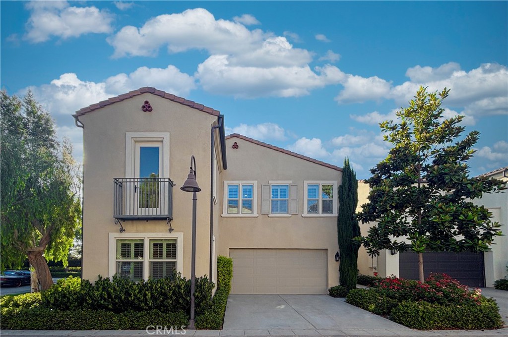 Nestled on a premium corner lot with a full driveway and located on a quiet single-loaded street, this turnkey home is move-in ready with 26 paid-off solar panels and beautiful upgrades. Step inside to discover an open-concept layout with brand new luxury vinyl and tile flooring, fresh paint throughout, and wood shutter window treatments that bathe the home in natural light. The chef’s kitchen features quartz countertops, modern shaker cabinets, and stainless steel appliances—perfect for everyday living or entertaining. A sliding glass door opens to a private wrap-around backyard, ideal for outdoor gatherings or peaceful relaxation.Downstairs offers a private bedroom with en-suite bathroom, ideal for guests or multigenerational living. Upstairs, the spacious primary suite features a large walk-in closet, dual vanities, and an oversized walk-in shower. Two additional bedrooms share a full bath, plus a versatile loft—perfect as a playroom, home office, or second family room. Additional highlights include upstairs laundry room with pre-wash sink, epoxy-finished garage with tankless water heater and paid for water softener, low 1.25% tax rate, short walk to top-rated Portola High and local elementary school, close to pools, parks, I-133, 241, I-5, shopping, beaches & more.