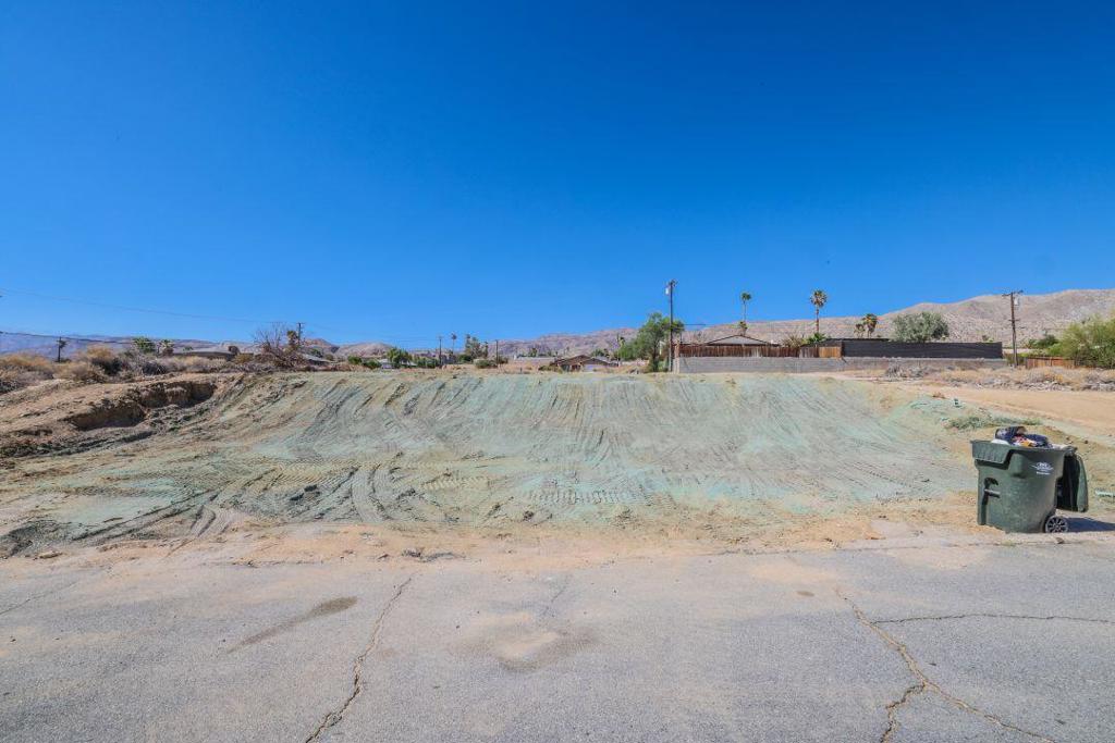 Vacant lot. High up in Desert Hot Springs. There was a house on it that burnt down, now the lot has been cleaned.