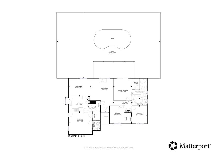 SUN, STYLE, and mountain VIEWS! A walled and hedged contemporary in Quail Point with 3 bedrooms, 3 baths, and a south-facing pool that captures the best of Palm Springs. Set within Vista Norte with no HOA and land you own. Ultra private grounds with gorgeous views and San Jacinto working its magic. Investor friendly too, currently eligible for a SHORT TERM RENTAL permit from the City of Palm Springs. The open concept layout feels bright and modern with vaulted ceilings and sliders that open to a covered patio for easy indoor outdoor living. The primary suite has direct pool and patio access, and its updated bath with separate tub and shower really shines. Guest bath refreshed as well, vaulted ceilings continue through the bedrooms, and new wide plank flooring runs throughout. Energy saving NEST system, replastered pool, desert wise landscaping, built in BBQ, utility room, and attached two car garage with the third bath complete the picture. Take the Matterport virtual tour for a better sense of flow.
