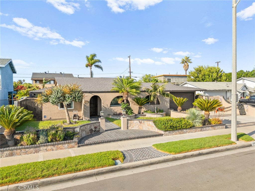 Stunning Anaheim Oasis – 3 Bed, 2 Bath with Resort-Style Backyard
Welcome to your dream home in the heart of Anaheim! This beautifully upgraded 3-bedroom, 2-bath residence offers the perfect blend of comfort, luxury, and California outdoor living. Step inside to discover a fully updated interior, featuring a custom kitchen with premium finishes, real travertine floors, and a permitted entertainment room ideal for family gatherings. The master bathroom has been transformed into a spa-like retreat with marble walls and high-end Hansgrohe fixtures. No detail has been overlooked—from the custom handmade wood front door to the new interior paint. Enjoy year-round comfort with central A/C and heating, a newer tankless water heater, and a water softener system. The attached garage boasts custom epoxy floors, built-in cabinets, and a custom electronic garage and entry door shade.
Outside, escape to your private backyard paradise. Designed for relaxation and entertaining, the space features exotic mature palm trees, stone and river rock hardscaping, and stunning epoxy and stone flooring throughout. The highlight is a sparkling swimming pool with a rock waterfall and waterslide. You'll also love the custom wood side gates and new exterior stucco for added style and security. With a new roof and high-end upgrades throughout, this exceptional Anaheim home is a rare find. Don’t miss your chance to own this one-of-a-kind property!