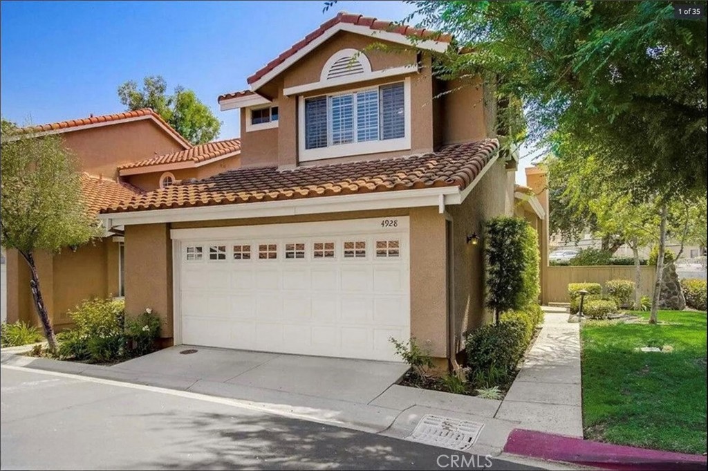 This corner-unit Capri II townhome has an abundance of natural light, open floor plan, 3 ensuite bedrooms with 1 downstairs bed and full bath. Home features vaulted ceilings, wood shutters throughout, indoor laundry and direct access 2-car garage. Kitchen has Carrera marble counters & a cozy breakfast nook. Spacious low-maintenance yard/patio with several lemon trees for your enjoyment. Smart front door lock and garage control. Capri West community features a pool, spa, tennis courts, playground & clubhouse. Located in award-winning Oak Park school district (Red Oak Elementary is nearby) and close to shopping, restaurants, parks and hiking trails, this home is ready for you to make your own.