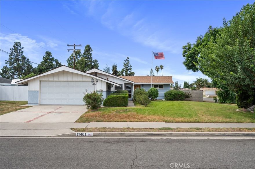 Attention all end users and investors searching for an excellent value in a great Garden Grove neighborhood! First time on the market in over 45 years. This 3 bedroom, 2 bath home is situated on a sizable corner lot (approx. 7,875 sf) and located on a desirable cul de sac street. This property has great bones and endless potential for updates and customization. The spacious floor plan includes a bright living area, generous bedrooms, and plenty of room for modern upgrades. Step outside to your private backyard with a pool—ideal for entertaining, relaxing, or enjoying the Southern California sunshine.  Two car garage with direct home access, detached storage shed in rear yard, and newer roof (2021). With some vision and TLC, this home could be transformed into a true gem. Don’t miss this rare opportunity to invest in both location and lifestyle!