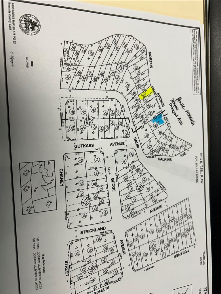 STANDARD SALE. LAKE ELSINORE LOT LOCATED IN THE COUNTRY CLUB HEIGHTS AREA.. PEEK A BOO VIEW OF BEAUTIFUL LAKE ELSINORE. BUYERS AGENT TO VERIFY ZONING WITH THE CITY OF THE CITY PLANNING DEPARTMENT.
THE ADJACENT LOT IS ALSO FOR SALE FOR $18K MLS# SW24136713