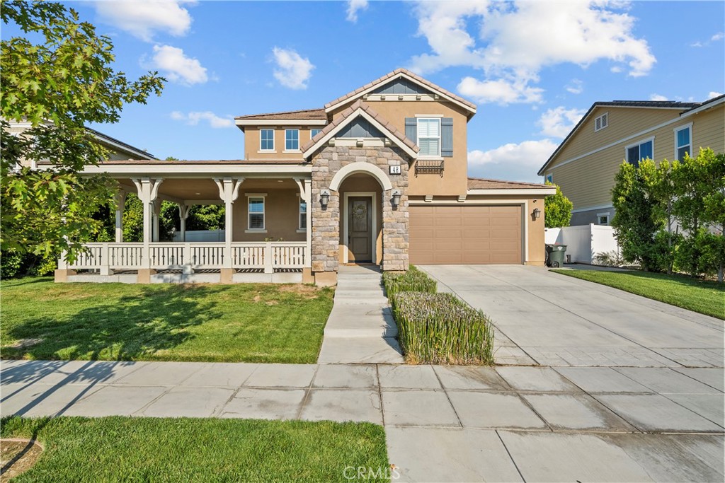 STUNNING Turnkey Pool Home with Mountain Views & No HOA! This 4-bedroom + loft home in Heritage Grove offers luxury, comfort, and efficiency with two paid-off solar systems and Tesla Powerwalls for low utility costs and reliable backup power (over $45K in solar upgrades!). As you enter the home, you'll fall in love with the expansive nearly wraparound patio offering breathtaking views. Step inside to a designers dream home with a bright open floor plan featuring ceramic flooring, high ceilings, recessed lighting, and a chef’s kitchen with an oversized island with seating, designer backsplash throughout, stainless steel appliances, walk-in pantry, an abundance of storage and custom finishes. PLUS, the family room displays breathtaking mountain and pool views-custom shutters and oversized sliding doors with custom motorized blinds to allow an abundance of natural light. A downstairs suite with a custom-tiled shower, soaking tub and walk-in closet is perfect for guests. From the tailored foyer to the expansive living areas, this home is thoughtfully and fully upgraded. Upstairs, enjoy the sunset from every room or your private balcony. Each bedroom is generously sized, proving ample space for your favorite furniture. In addition, a spacious loft (perfect for a game room, movie room, living room or more!) a secondary primary suite and a stylish, fully upgraded laundry room with exceptional custom tile accents! The backyard is an entertainer’s dream with a heated pool, firepit, planter boxes and low-maintenance landscaping. Enjoy privacy with no rear neighbors and take advantage of the community amenities; 27-acre park, trails, playground, and more. This property is a MUST-SEE!