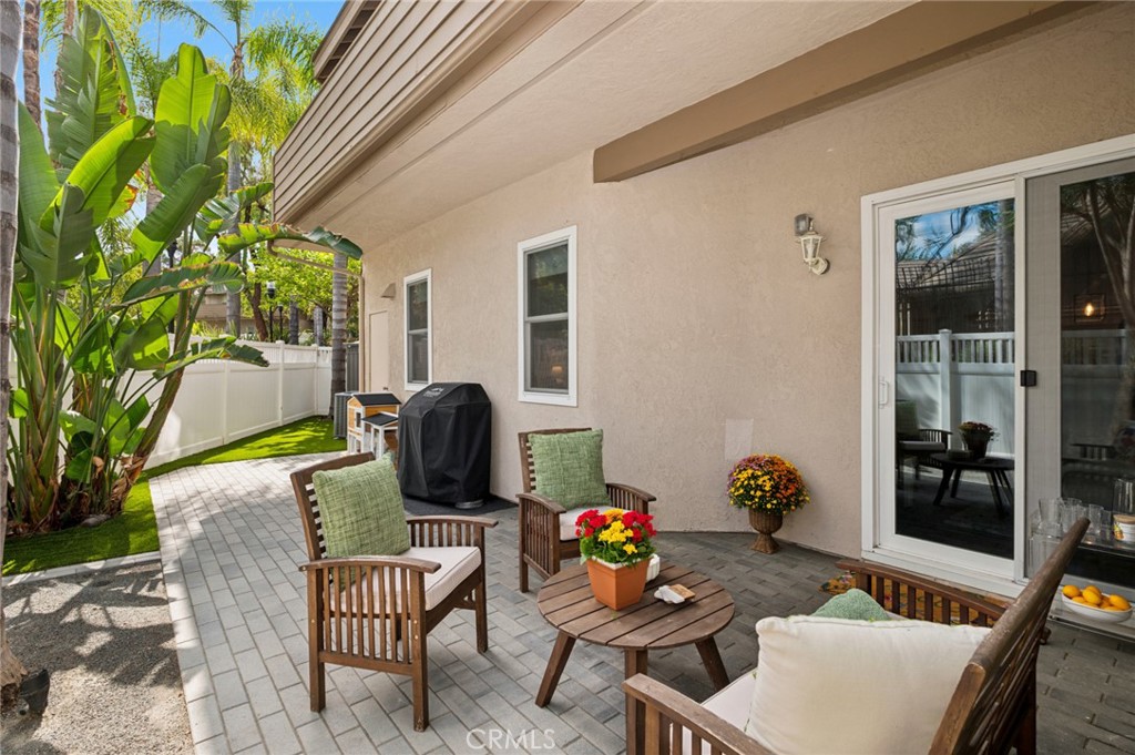 Exceptional single level residence in the desirable Crestline community! Remodeled and ready for move in, this 2 bedroom, 2 bathroom with spacious yard offers everyday convenience, luxury and comfort. Upgraded with air conditioning, newer double pane windows, flooring, stainless steel appliances and bathrooms to name a few, this home is well cared for and maintained for peace of mind. A entertainer's backyard is remodeled as well with mature landscaping, turf, storage, privacy and close proximity to the pool and clubhouse. A centralized neighborhood for Laguna Hills, there are two additional pools, greenbelts throughout and nearby shopping, restaurant and parks. A designated carport (with storage) is next to the front door and ample guest parking surrounds the home as well. Close to freeways, great schools and other renown amenities makes this home a must see!