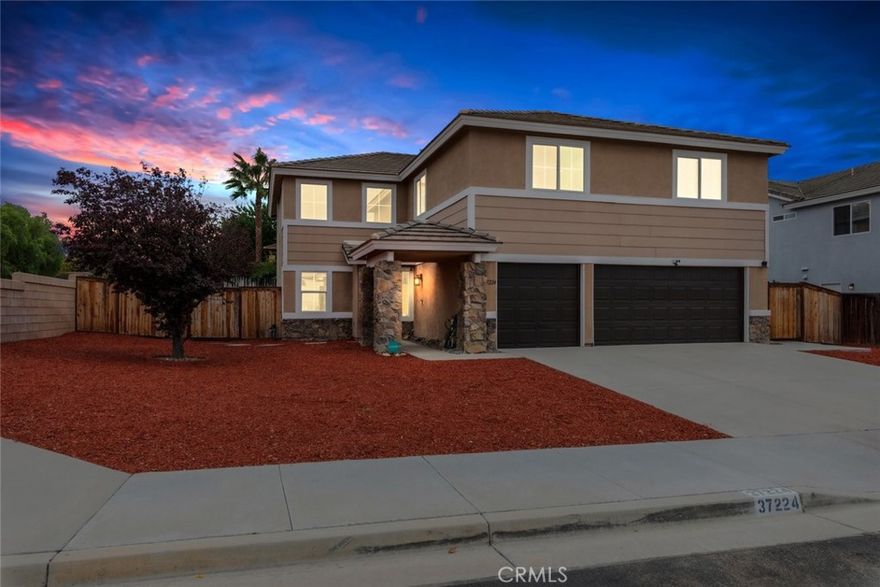 Don’t miss this exceptional 5-bedroom, 3-bathroom POOL HOME with a spacious bonus room, located on a desirable corner lot with NO HOA and LOW PROPERTY TAXES! Recently updated throughout, this beautifully maintained residence features sleek quartz countertops, elegant new flooring, fresh baseboards, new blinds, and a gorgeous stacked-stone fireplace that adds warmth and contemporary charm. The manicured backyard landscaping enhances the home’s curb appeal and creates a serene outdoor retreat. Step inside to a grand formal living room with soaring ceilings and an abundance of natural light. The bright formal dining room is perfect for gatherings, while the modern, remodeled kitchen boasts ample counter space and seamlessly opens to the inviting family room. A built-in desk area adds functionality—ideal for remote work, homework, or creative pursuits. The main floor includes a private bedroom and full bathroom—perfect for guests or multi-generational living—as well as a dedicated laundry room for everyday convenience. Upstairs, the expansive bonus room offers endless possibilities as a home office, gym, media room, or additional living space. Two well-sized bedrooms and a full bathroom open off this space, creating a private retreat. Another spacious bedroom and a generously sized PRIMARY SUITE complete the upstairs layout. The luxurious primary bathroom has been tastefully updated with quartz countertops and offers plenty of room to relax and recharge. Outside, the entertainer’s backyard showcases a sparkling pool, tranquil water feature, and a durable Alumawood patio cover, making it ideal for summer barbecues or peaceful evenings under the stars. There’s also plenty of open yard space ready for your custom touches.

Additional highlights include a 3-car garage with epoxy floors, corner-lot privacy, and an unbeatable location—just steps from Los Alamos Sports Park, top-rated schools, shopping, dining, and freeway access. This home truly checks all the boxes: Space. Style. Location. No HOA. Low Taxes.