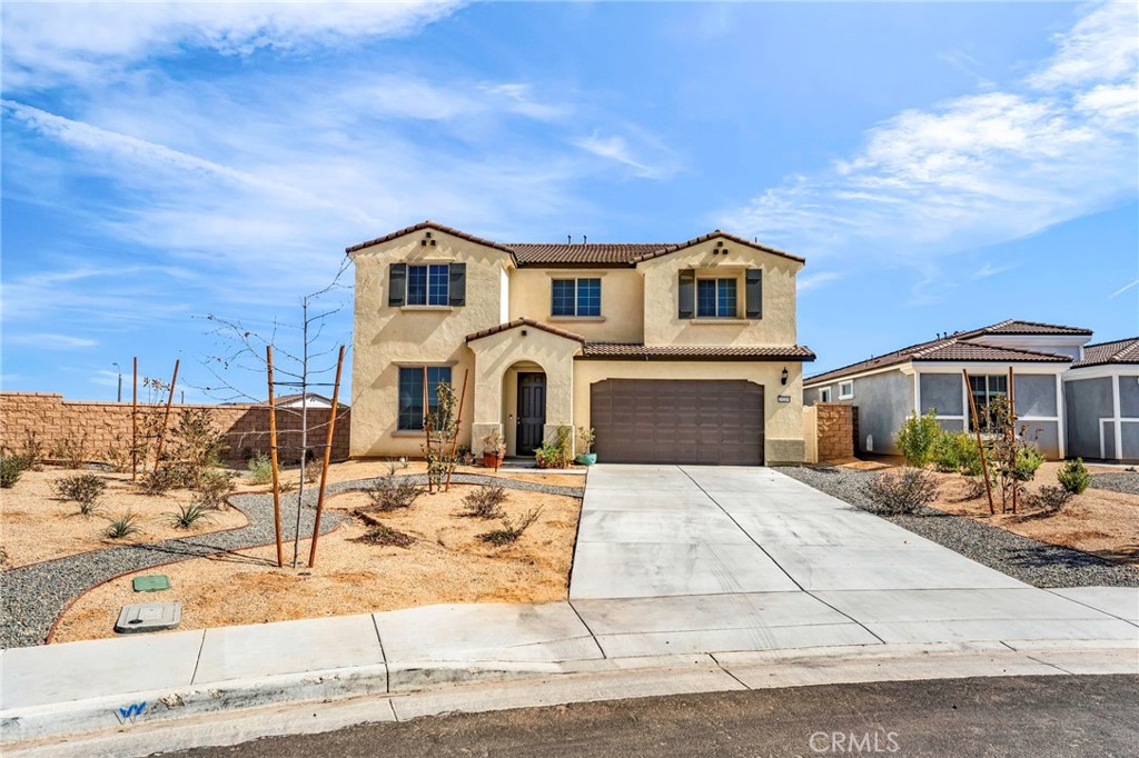 Welcome to the Visionary—the largest plan in Pathway's Cimarron Ridge community. This stylish 5-bed, 3-bath(2824 sqft) home with a spacious loft and a flexible room that works as an office, playroom, or potential 6th bedroom. A full bedroom and bath downstairs are perfect for guests or multigenerational living. Energy-smart paid-off solar and a home water softener included. The open-concept kitchen features an oversized island, white cabinets, quartz countertops, and stainless steel appliances (included), flowing into the great room. Picture windows frame rolling mountain views from the loft, the primary bed and bath. No rear neighbor for added privacy. Set on one of the neighborhoods largest lots(13,673 sqft), the backyard is entertainer-ready with room to add a pool. Additionally the backyard has drip-irrigated mini-orchard: oranges, lemons, pomegranates, pears, nectarines, peaches, plums (red & loquat/Chinese), figs (brown & green), guava, apple, avocado, grapes, persimmon, almond, walnut—plus strawberries, blueberries, cranberries, mulberries (white/red/black)—and premium rose bushes for year-round color. Plus a coup
Community will soon have a new 10-acre sports park, Little League/softball field, three soccer fields, picnic pavilion, pocket parks, turf & play areas, shade trees, and a multi-purpose trail/walking path network. Minutes to Canyon Lake, Countryside Marketplace, and Town Center Marketplace. Close to 15/215 fwy.