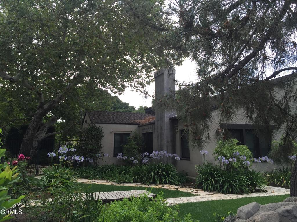 Beautiful 1925 Spanish home that was totally remodeled by the current owner in 2012. Features 4 bedrooms, 4 baths, beautiful gourmet kitchen with stainless steel appliances and a butler's pantry. Outside the beautifully landscaped grounds have many fruit trees and a gated pool and pool house next to the detached 2-car garage. In the pool house there is a 3/4 bath. Property has been beautifully maintained and the landlord is looking for tenants that will take great care of this special property. This property was the original home of Mr. Frank Knight whom Knight Way was named after.