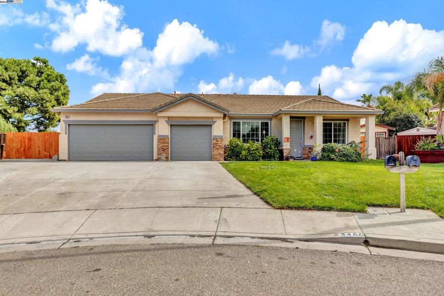 First time on the Market! Discover this stunning Antioch home that perfectly blends modern design, functionality, and resort-style living. Set on a 10,400+ sq.ft. lot enough for an ADU and has RV parking. The home is equipped with a 32 Panel PAID OFF Solar. This home features 4 bedrooms, 2 baths, 3 Car-Garage and approximately 2123 sqft of living space. The backyard is very well maintained and landscaped with a nice garden. Beautifully updated with new laminate flooring, modern kitchen cabinets with granite countertops, recessed lighting, and updated bathrooms. This home shines with contemporary charm and elegance. Enjoy an open-concept layout filled with natural light and seamless flow between living, dining, and kitchen areas-ideal for entertaining.  Step outside to your private backyard oasis with a sparkling pool, perfect for relaxing or hosting gatherings. Modern elegance, energy efficiency, and California comfort-all in one unforgettable home.
