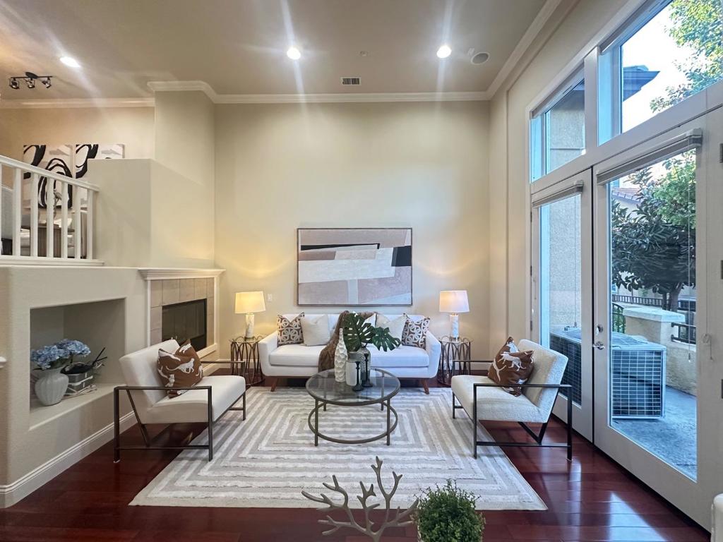 Beautiful Modern Townhome in a Highly Desirable Community! Welcome to this stunning Toll Brothers townhome, built in 2006, offering 1,366 sqft of thoughtfully designed living space with Top-Rated schools. This home perfectly blends modern and elegant upgrades. Step into the spacious 14-foot high ceiling living room, filled with natural light and enhanced by recessed lighting and a cozy gas fireplace., creating a warm and inviting atmosphere.The open floor plan seamlessly connects the lving, dinning and kitchen area -- ideal for both relaxing and entertaining. Featuring 2 Bedrooms 2.5 Bathrooms, this home boasts numerous high-end finishes, walk-in closet, Contral AC, hardwood floor through out the entire home and many upgrades. Making it move-in ready for modern Silicon Valley lifestyle. 2 car garage side by side, Community with pool, barbecue garden area, walking distance to westgate shopping center. Convenient access to Highway 85, 280 and Lawance Expressway. Don't miss the opportunity to own this beautiful home in family-friendly community!