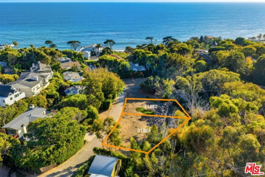 AREA: MALIBU BEACH. LOTS CAN BE SOLD TOGETHER OR SEPARATELY. PLANNING AND PERMITTING HAS BEEN UNDERWAY FOR 2 YEARS WITH FAMED MALIBU ARCHITECT, DOUG BURDGE. Located in a private seaside gated community of roughly eleven homes, set on a majestic tree lined lane that dead ends into Malibu's beautiful Luchuza Point Beach / Broad Beach. Ideal time for the buyer to step in to revise plans as desired. Build a vacation home or live in a year-round beach community by the sea. Minutes to the retail shops and restaurants at Trancas Country Market. Wonderful opportunity to live by the sea, enjoy beach walks and Malibu sunsets all year long.