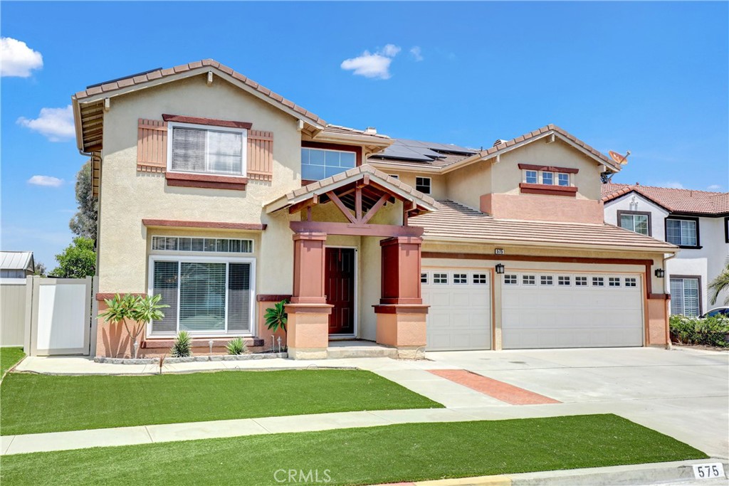 Open house (Sat, Sunday 26th, 27th ) 12:00-3:00 P.M, Beautiful View remodelled /Upgraded Home in Mountain Gate in Corona, SOLAR SYSTEM, Discover this stunning FOUR-BEDROOM + BONUS ROOM home nestled in one of South Corona's most desirable neighborhoods. This Beauty offer 4 bedrooms plus (Bonus room Downstairs), 3 Full Upgraded Bathrooms (one full bath Downstairs), Step through the formal entry into soaring HIGH CEILINGS that create an immediate sense of grandeur. Meticulously maintained residence offers the perfect blend of comfort, style and modern with view, Formal Living room & Formal Dinning room, Bonus room can convenience to which could be used as a 5th bedroom, game room, Beautiful Gallery Upgraded Kitchen With high end appliances with dining area, Open Floor Plan, High ceiling thought, Upgraded Flooring, Spacious family room is right off the kitchen w/sliders to the back yard , Up stairs: Large Primary bedroom w/walk-in closet , Primary bathroom has a separate tub & shower, and newer sinks + fixtures, 3 Additional size bedrooms, Up stairs Fully upgraded bathroom with Double sinks, View Back yard with Beautiful and Gazebo, Lots of Fruits trees View, A Specious 3 Upgraded Garage, Great Location, prime neighborhood, Walk distance to Park & ( Tennis Court) & Shopping Center. Near Hiking trail, Close to schools & Much Moore!!!