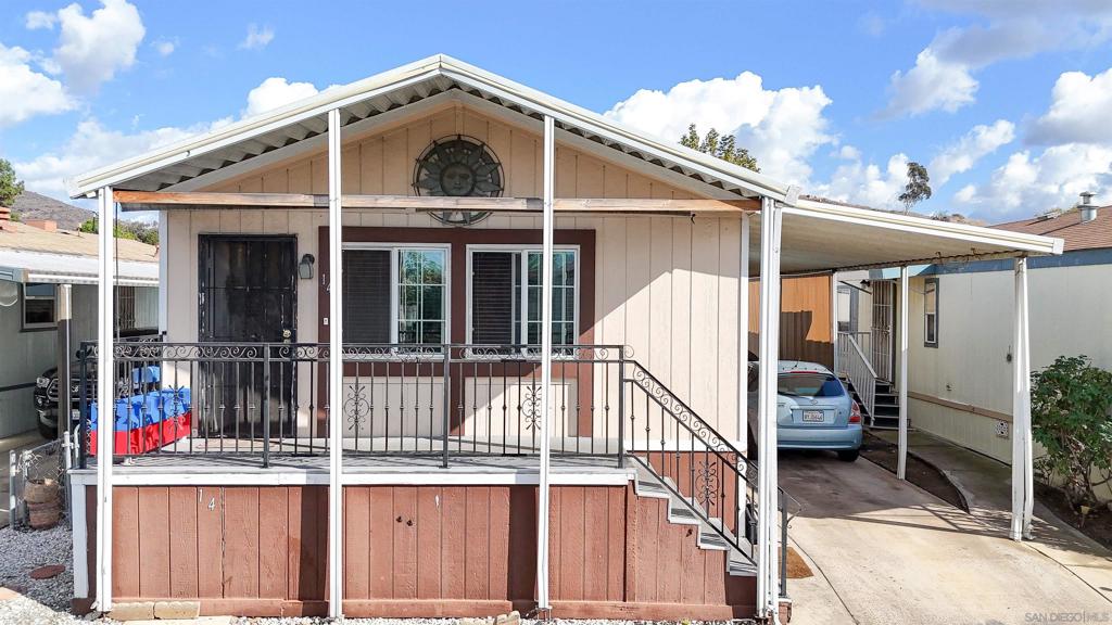 Welcome to this well-maintained 3 bedroom, 2 bathroom mobile home located in the desirable Villas Cajon Mobile Home Estate community. This home offers a comfortable and functional layout, perfect for families or anyone looking for affordable living with space to grow. The property includes parking for 2 cars and features a convenient shed in the back for additional storage. Enjoy community living with easy access to local shopping, dining, and major freeways.