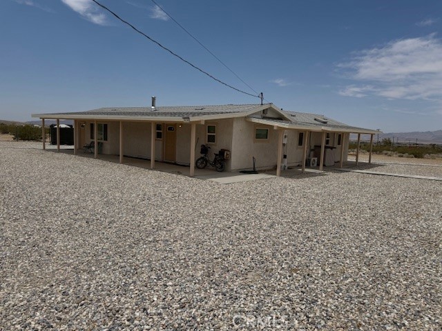 Completely remolded. All updates completed in 2023 2 bedrooms 1 bath with walk-in shower 1350 square feet. Upgrades include Electric, 3 Mini Split heating and air units living room and both bedrooms. New Well New Septic New Dual Pane windows. About 30 minutes from Big Bear