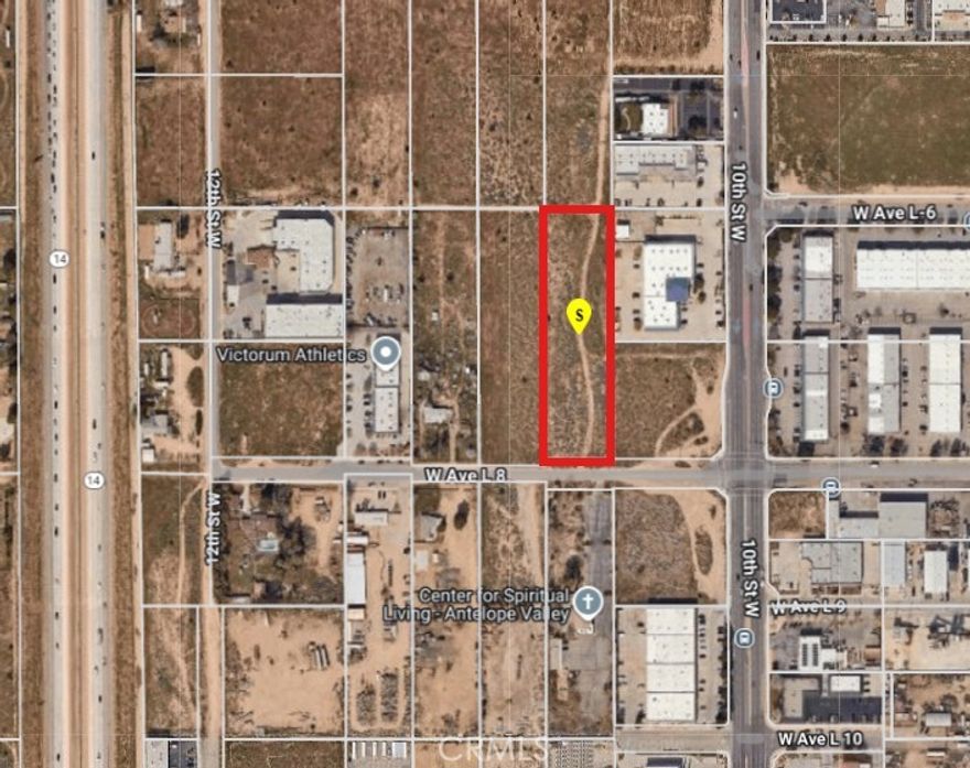 2.42 acres of Light Industrial land off the 14 Freeway between Avenue L and Avenue M.  Adjacent to improved property.