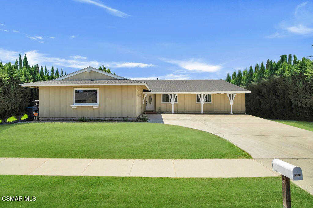 Step into this beautifully designed single- story home where contemporary style meets everyday comfort. Boasting 4 bedrooms, 2 bathrooms with Luxury Vinyl flooring, newer dual pane windows & newer roof. Enjoy the peace of mind & savings that come with solar panels. The large windows & raised ceiling ensures every corner is filled with natural lighting thoughout, this home offers a warm and inviting atmosphere in every room. Offering a seamless flow between the living room, family room, dining room & kitchen spaces - perfect for everyday living & entertainment. The primary bedroom is a true retreat with an en-suite bathroom & walk-in closet. The secondary bedrooms are generously sized. The ample backyard invites your imagination - Whether you dream of creating a garden, play area or peaceful lounge, the space is yours to shape. A rare bonus is the oversized 2-car garage offering extra room for storage, a workshop or laundry room. This home combines style, space and sustainability - all that's missing is you.