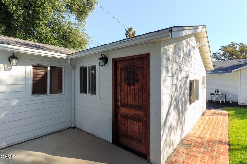 This charming 621-square-foot, 1-bedroom, 1-bathroom ADU, with its own address and electric meter, blends modern comfort with unique character. The open studio layout, wrapped in elegant brick, features a private entrance, electric stove/oven, ductless AC/Heating unit, spacious walk-in closet, storage in open attic space and a sleek bathroom. The Patio has washer/dryer hookups and a tankless water heater for endless hot water.The lush backyard, dotted with lemon and grapefruit trees and equipped with a sprinkler system, creates a serene escape. Savor mountain views and easy walking access to vibrant markets, restaurants, schools, golf courses, hiking trails, and parks.The ADU has undergone professional smoke and fire remediation for a pristine living environment.The front unit at 1755 Morada Place is a separate home and has recently been rented out to a tenant and their dog. Looking for applicants with no pets unless they are indoor. Shed is currently unavailable for use. Optional Fridge and Washer/Dryer available to be leased with the unit. Internet available for additional $65/month **Rent includes gas, water, trash, and gardener services.**