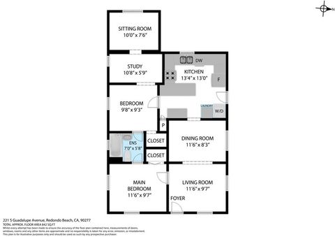 Tiny photo for 221 S Guadalupe Ave, Redondo Beach, CA 90277 (MLS # SB25217533)