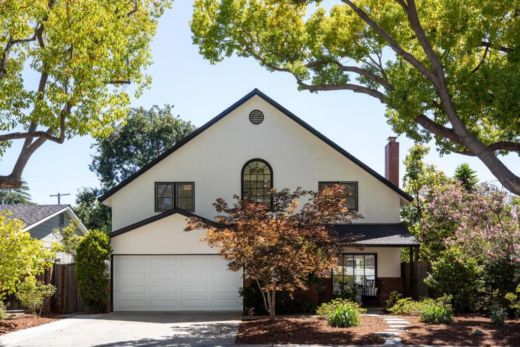 Nestled on a quiet tree-lined cul-de-sac in the prestigious Crescent Park neighborhood, this elegant 5-bedroom home offers a wonderful lifestyle and exceptional location close to the Pardee and Rinconada parks, the children's library, theater and zoo, community pool, main library and Palo Alto Art Center, Duveneck Elementary School. Space, comfort and light abound throughout the home. Its flexible floor plan features on the ground level a welcoming living room and dining area leading to a serene patio, a convivial gourmet kitchen equipped with new appliances and a cozy breakfast area, two bedrooms and two bathrooms including the primary suite, and a comfortable great room leading to a second patio to entertain and relax year-round. The upper level offers a recreational room surrounded by three spacious bedrooms, a quaint balcony, and a bathroom. The oversized attic with high ceilings provides extra space and potential. Beautiful gardens with mature trees, flowers and lush shrubbery wrap around the home, providing serenity and privacy. Top rated Palo Alto schools (Buyer to verify). Minutes from Town & Country, Downtown restaurants and shopping, Stanford University. Easy access to all commute routes, Meta, Google and the tech corridor. California living at its best. Welcome Home!