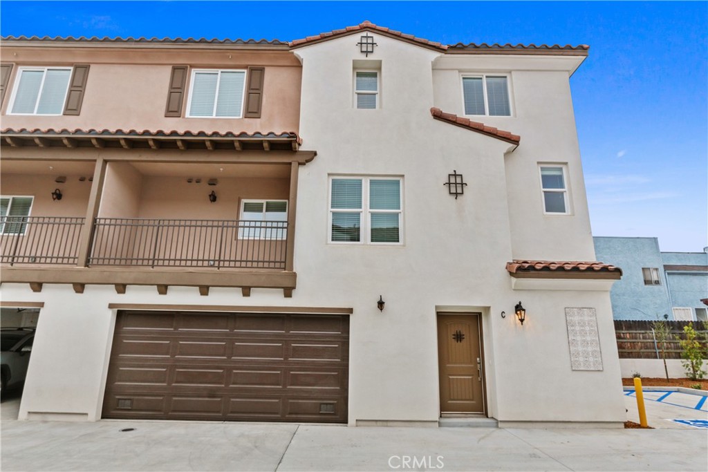 Gated Townhome features 3 bed rooms and 2.5 bath rooms. Modern looking; Bright and airy; 2 car garage with direct access to the home; Laminate wood floor; Sliding glass door leading you to the private back yard; Large master bedroom with walk-in closet; Covered balcony is a great place to relax; Open kitchen features stainless steel appliances, quartz countertops. Washer & dryer; It is conveniently located near shops and restaurants, easy access to Fwy 10 & Fwy 605