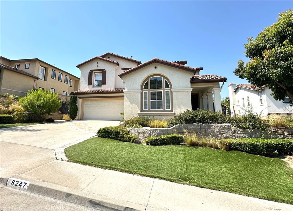 2-story modern and elegant home located at Vintage Horizon community in Anaheim Hills. It offers picturesque mountain views from Primary Bedroom and Family Room. Desirable 1 Master Bedroom and 1.5 baths downstairs. Vaulted ceiling in Living Room illuminated with natural light. Gracious loft area could be an office or formal Dining Room. Cozy fireplace in spacious Family Room. Chef delighted Kitchen with island, cook top, dual ovens, dishwasher, and microwave. Built-in computer niches at both floors. Individual Laundry Room at 2nd floor. Extra large Primary Bedroom suite with tub and walk-in closet. Dual AC units. Double pane windows, ceiling fans, and recessed lighting throughout. 3-car Garage (1 tandem). Enjoy the quiet neighborhood and this is what you are looking for.