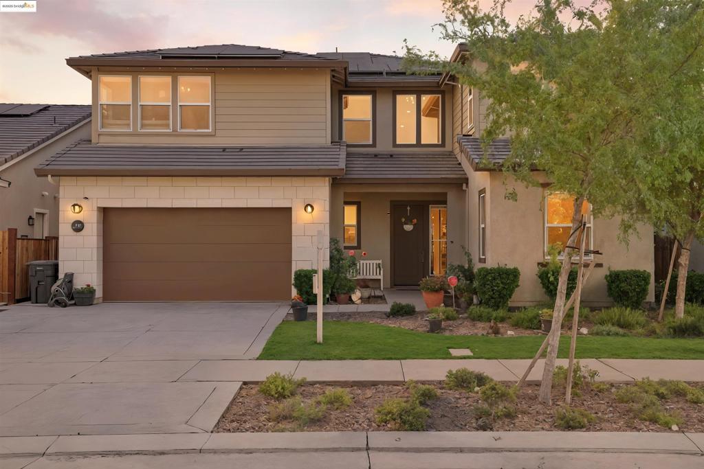 You won't want to miss this amazing home in the desired RIVER ISLANDS community with over 3700 sq. ft. of living space. The first floor features a jr suite with its own FULL bathroom and separate office (which could be used as a 6th bedroom) half bath and large open kitchen which opens up to a family/dining area with a separate den/formal dining area on the side, venturing upstairs you have a large loft, another jr suite with its own bathroom, two large bedrooms that share the 4th full bathroom and a large primary retreat with a lake view, soaking tub, walk in shower, double vanities and a walk in closet. This home has leased solar that is FULLY PAID for the next 21 years, smart home features (Leviton/Alexa) upgraded lighting fixtures and automatic blinds on all windows. All this on a spacious 5500 sq. ft. lot with a tandem 3 car, fully epoxied garage across from a brand new park. Imagine enjoying your evening playing cricket or soccer right across the street. Come home to your private backyard with a California room, retractable awnings, outdoor sink, patio and eating area perfect for entertaining. Call us today for a private tour!!!!