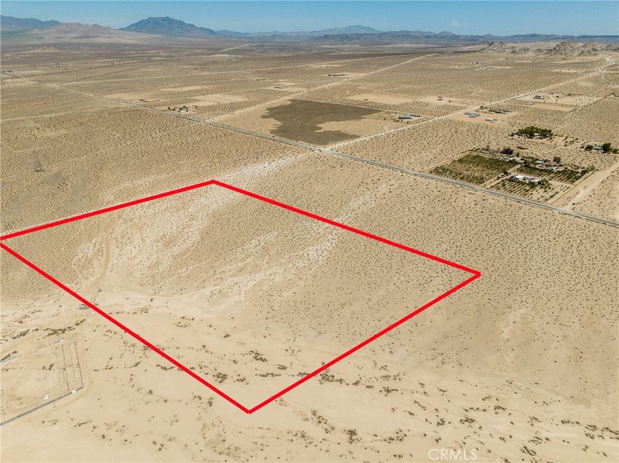 ***WATER WELL INSTALLED!**  **REDUCED PRICE!** Almost 40 acres on the east side of Lucerne Valley with a WATER WELL!  This property is just off paved Camp Rock Rd and only 15 minutes from the center of town for amenities.  This property might make a great camp site as you are just down the street from the popular off roading area known as Cougar Buttes and only 20 minutes away from the the King of the Hammers racing grounds!  The property is zoned rural living which provides a variety of uses for the land and the water well was drilled within the last 3 years.  Think of all the things you could do with a large piece of land WITH WATER. Build a beautiful custom home right in the middle, build a family compound, start a farm or a ranch, grow a fruit orchard, etc. There are numerous options with this property.  The seller has reduced the price to sell! Drive by today and bring your offer!

APN# 0452-132-08-0000

Coordinates: 34.486617 / -116.864686