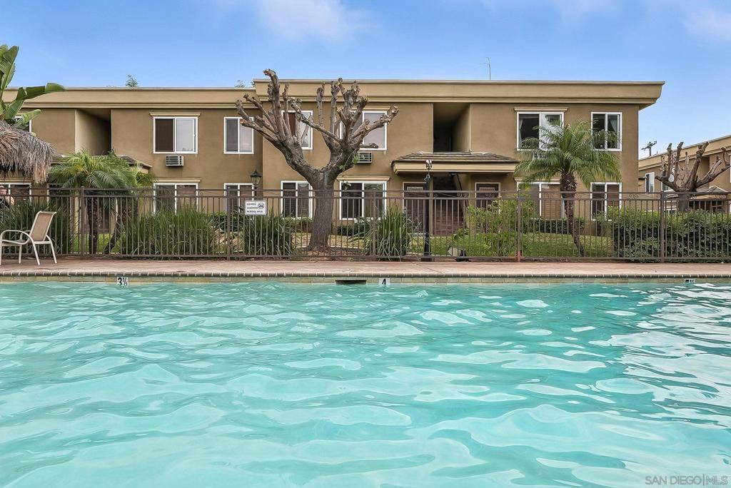 Move-in Ready Top Floor Corner Unit in beautifully-maintained gated community with pool, gym, BBQ area and firepit! This bright and airy 2 bedroom condo has newer Samsung appliances including stacked washer & dryer in-unit that all convey. Brand new ceiling fans in both bedrooms while living room has a newer ceiling fan and a wall A/C. Complex is also VA-approved! The prime El Cajon location puts you at the heart of it all, just minutes from Mission Trails Regional Park and Harry Griffen Park for outdoor adventures, while nearby grocery stores include Vons, North Park Produce, and Babylon International Market, plus easy access to Parkway Plaza with over 170 stores and major freeways for commuting throughout San Diego County. Whether you're a first-time homebuyer, looking to downsize or seeking an investment property, this top-floor corner unit offers the perfect combination of location, amenities and value that won't last long in today's market!