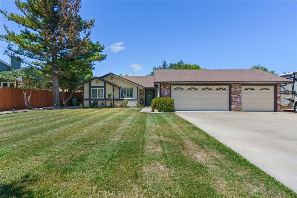 Charming Orcutt Home on Expansive Lot
Welcome to 4319 Valley Dr, a beautifully maintained 3-bedroom, 2-bathroom home sitting on a sprawling 14,810 sq ft lot. Step inside to find a pristine interior featuring a formal living room, a family room, and a separate dining room ideal for family gatherings and entertaining guests. The kitchen has been beautifully updated with newer cabinets and granite countertops, perfect for both everyday living and entertaining., reflecting true pride of ownership. Outside, enjoy a park-like backyard ideal for relaxing, gardening, or hosting gatherings. The oversized front yard adds to the impressive curb appeal, while the 3-car garage and dedicated RV parking provide ample space for vehicles, toys, and storage. Located near award-winning elementary schools and both private and public high schools, this home is perfect for families seeking comfort and convenience in a well-established neighborhood. Don't miss this rare opportunity to own a turn-key home in one of Santa Maria's most desirable areas!