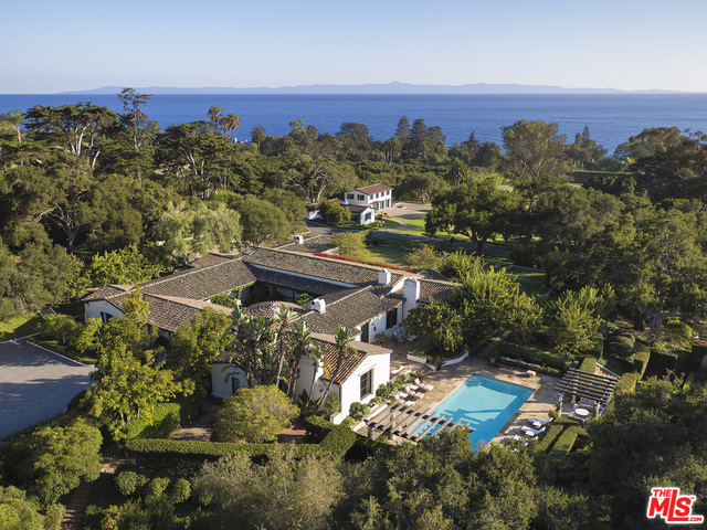 Get swept away by this Classic California Spanish Colonial with legendary Reginald Johnson architecture and ocean & island views. This one of a kind estate enjoys 1920's grandeur & has recently been transformed/ re-stylized for modern living. The pride of Hope Ranch, the Monte Mar Estate includes a main residence on one level, 5 bedroom suites, chic spaces, verandas, sparkling pool, spa, & numerous high-end amenities. Additionally, there is a lavish 2-bedroom guesthouse, an apartment above the 3-car garage, & separate 4-car garage with attached guest or staff facilities. Nestled on nine acres of verdant lawns, mature oak forrest, & sculpted gardens, the Monte Mar estate influenced the style, quality & luxury that were to become hallmarks of life in Santa Barbara.