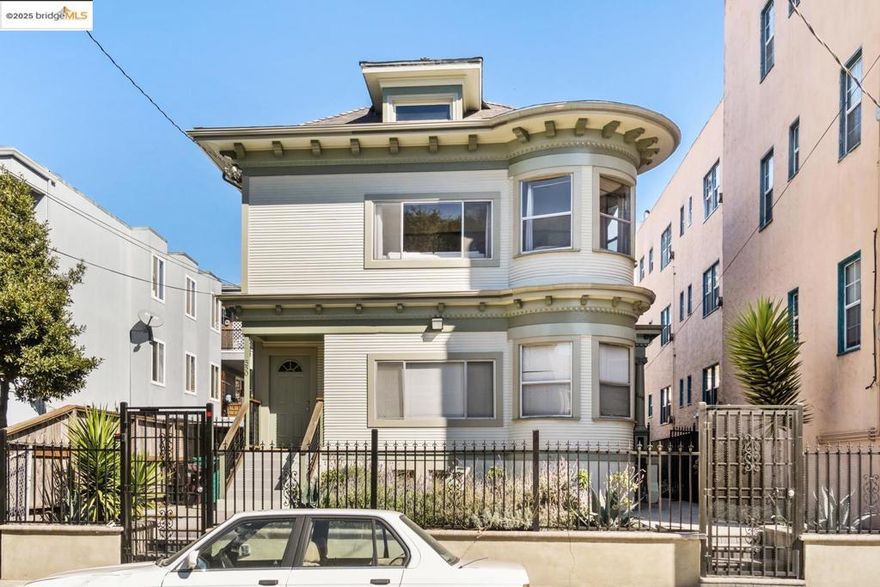Don’t miss out on this amazing opportunity! This classic building underwent an extensive remodel & boasts updated electrical, plumbing, gas and water lines, sewer, roof, porches, stairs, pavers, fencing, landscaping & gardens. Spacious Victorian triplex off of historic Telegraph Ave. boasts updated kitchen/bathrooms, classic architecture, & an 86 walk score. Just seconds to MacArthur BART, this multifamily property sitting on 6,000+/- sqft lot will be your commuting renters’ dream. Mirror top/bottom 1500+/- sqft units with hardwood floors. Top floor was fully remodeled 2/2 with an updated kitchen & added bath. Bottom unit is tenant occupied 2/1. Spacious basement for shared storage. A separate third unit -  2/1 -  tucked behind the main building makes a perfect place for an owner or another stream of income. All units come with their own laundry. Enjoy the shared level garden for entertaining, lounging or working outdoors. Extensively remodeled with an eye to detail, come enjoy your new home!
