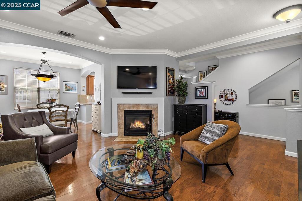 This beautiful townhouse offers 1509 sq. ft. of modern living space for $725,000 Here are some highlights of the property: Spacious and Modern Living: • 1509 sq. ft. of modern living space • Second bedroom is a Jr. Suite with its own en-suite bath, perfect for guests or family Open floor plan ideal for relaxing and entertaining • Large kitchen with stainless steel appliances and ample storage, flowing into living and dining areas • Fireplace in living room • Abundant natural light and peaceful views through numerous windows • Extra storage room in the Garage • Master suite with an en-suite bath Outdoor Living: • Front deck with breathtaking views, perfect for relaxing • Prime Location: • Highly desirable location in a quiet area • Minutes from downtown Pleasant Hill, offering shopping, dining, and outdoor recreation • Easy freeway access and approximately 1 mile from BART