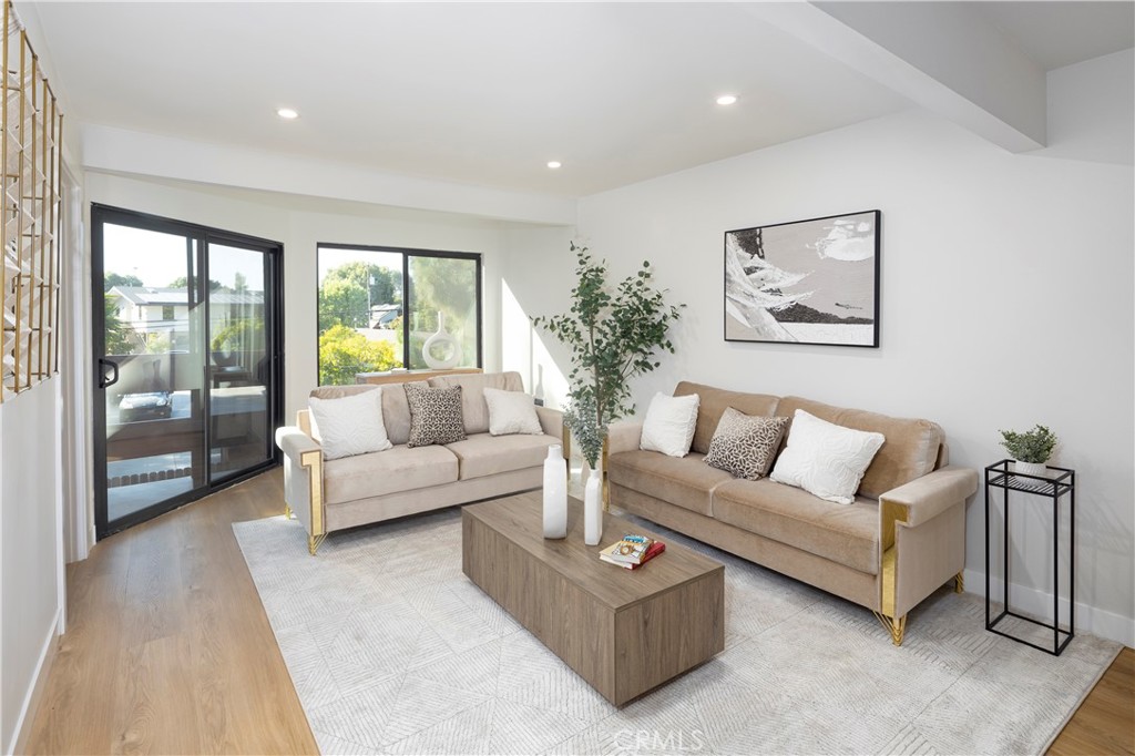 Experience downtown living in this beautifully remodeled 2 bedroom, 1 bath condo located in the desirable Peachwood complex. With 878 square feet of thoughtfully designed space, this bright and cozy home features a white oak kitchen adorned with quartz countertops and stainless steel appliances.
The spa-inspired bathroom is chic and fresh, showcasing quality finishes and decorator tile. Enjoy relaxing on your private balcony off the living room, and take advantage of the convenience of a covered parking space. Just a short 1-mile drive to Cal Poly, this condo offers a functional floor plan and is
close to many local amenities. Don't miss your chance to own this inviting downtown SLO home!