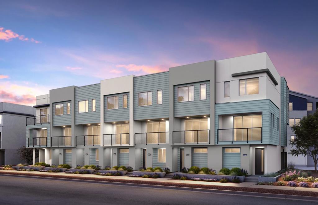 Apex Plan 1 at the District features an open floor plan with 3 bedrooms and it will be ready to move in this summer. This home includes upgraded quartz countertops, upgraded cabinets, upgraded luxury vinyl plank flooring throughout.