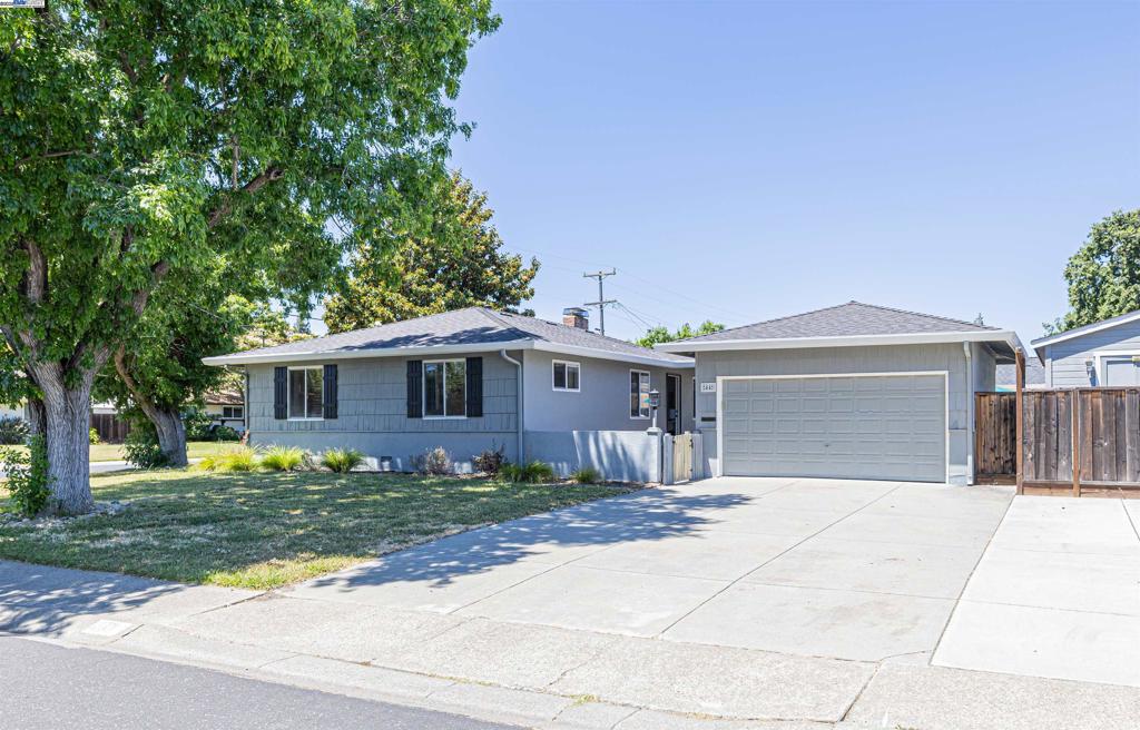 Nestled on a quiet cul-de-sac in the heart of Pleasant Hill, this house is a charming single-level home featuring 3 spacious bedrooms, 2 full baths, a bright and inviting living room with a cozy fireplace, and a beautifully updated kitchen—all set on a generous lot with a lush backyard perfect for relaxing or entertaining. Located just minutes from Diablo Valley College, top-rated schools, parks, shopping center, and freeway access, this delightful property blends comfort, convenience, and curb appeal in one irresistible package.