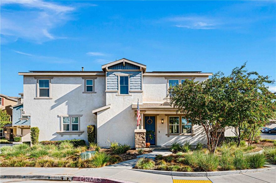 Welcome to Granite Ridge, a sought-after gated community in Jurupa Valley! This 2018-built 4 bedroom, 2.5 bath detached house offers the perfect blend of modern design and low-maintenance living.

Step inside to an inviting open floor plan with luxury vinyl plank flooring, custom paint, and abundant natural light. The chef’s kitchen boasts shaker-style cabinets, granite countertops, stainless steel appliances, water filtration system, and convenient built-in trash/recycling bins. Upstairs you’ll find all 4 bedrooms, a spacious laundry room, and a primary suite with walk-in closet, dual vanities, soaking tub, and separate shower.

Additional features include tankless water heater, central HVAC, and attached 2-car garage with an EV car charging station. Outside, enjoy a premium courtyard driveway and low-maintenance yard with vinyl fencing and concrete patio. Energy saving solar panels, Buyers to assume existing solar system and transfer into their name at close of escrow.

The Granite Ridge community offers private parks, controlled access, and landscaped common areas, all with a low HOA. Conveniently located near shopping, dining, schools, and freeway access.

Don’t miss this turnkey home that truly has it all!