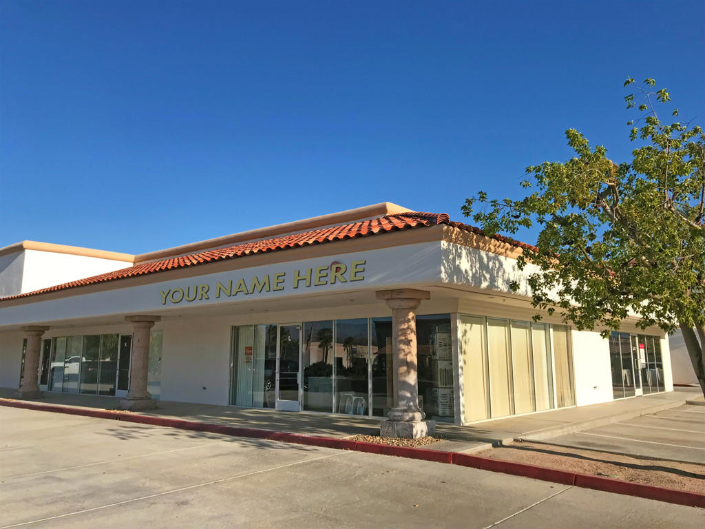 End-unit 909 SF condo includes: Office/showroom with built in cabinets, one office, and a bathroom. Surrounded by many successful professional and commercial businesses, including Trek Bicycle, Alps Village restaurant, Desert Beer Company, Thrive Fitness Studio, Allied Universal Security, Orange Coast Title, and more! Located in a well-maintained business park just off I-10 at Washington Street. In a multi-tenant building. Great mid-valley location with easy access to both ends of the valley. - Association dues: $225/month **Call Emily Harvey at 760-636-3500 to set up an appointment**