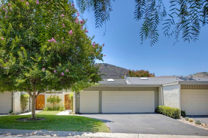 AMAZING REMODEL! Searching for a hassle free home with a fresh designer look?  Discover the distinctive style of this 2BR/2.5 BA condo that blends modern fashion with balanced color, within the gated 24/7 Security Guarded Pauma Valley Country Club Estates. It’s crisp; it’s clean; and it shines. The professional expertise of a well-planned remodel is manifested throughout. The master suite features a walk in closet, two built in dressers, dual sinks in the bath along with a large walk in shower and bath tub with access to the back patio. Slider windows open up to peaceful views of a green belt dotted with trees and allow easy access to a community pool. There's even a view of the 2nd fairway. A private and cozy courtyard provides a colorful backdrop for the den and guest bedroom. Easy care Leathered Granite countertops, tile back splash, stainless steel appliances and Alder wood cabinetry make preparing meals in this extra large kitchen a fabulous experience. High vaulted ceilings crown the adjoining dining and living rooms. A patio off the great room is perfect for barbecuing and outdoor entertaining. The high end remodel finishes are plastered walls and ceilings, Travertine and lush carpets, a proper wet bar with ice maker and wine refrigerator, all new windows and sliders, mini split in the quest bedroom and a state of the art water filtration system. Topping off the amenities is a pebbled 2.5 car garage! This condo was completely gutted.  For anyone that is familiar with these units, you wouldn't believe it's the same. Pauma Valley Country Club is a private club. New Homeowners are welcomed to apply for Membership. Various Memberships are available.  Some of the pictures were virtually staged.