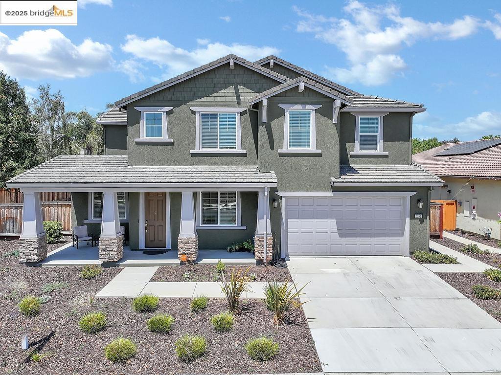 Discover the rare opportunity to own a gently lived-in two-story home on an oversized quarter-acre lot, ideally located in one of Brentwood’s most convenient and sought-after neighborhoods. Enjoy close proximity to major commute routes, parks, shopping, dining, and top-rated K–12 schools. Step inside to find a private office just off the entry, along with a spacious downstairs junior suite—perfect for guests, extended family, or flexible living. The heart of the home is the chef’s kitchen, featuring a generous quartz island with seating, matching quartz countertops and full backsplash, upgraded Bertazzoni appliances, a walk-in pantry, and elegant cabinetry offering abundant storage. The open dining area flows seamlessly to the backyard, creating the perfect space for indoor-outdoor entertaining. Upstairs, a versatile loft offers endless possibilities—ideal for a home theater, fitness area, or kids’ play space. The luxurious primary suite includes a walk-in closet, soaking tub, oversized shower, and dual vanities. A second junior suite upstairs adds even more flexibility for multi-generational living or hosting visitors. The expansive backyard is a blank canvas, ready for your creative vision—whether it’s a garden oasis, pool, or custom outdoor retreat.