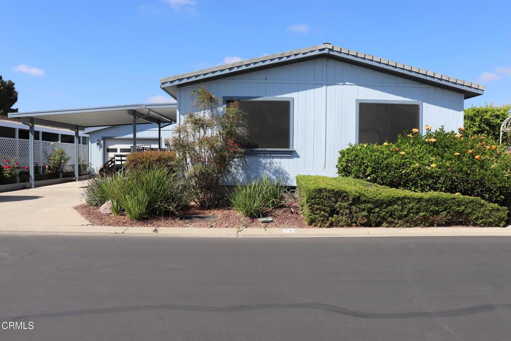 Located behind the gates in the 55+ Community of Poinsettia Gardens. Just minutes from the 126 Freeway for easy access but it feels like the countryside is yours. With 1440 square feet this 2/2 features an open floorplan with loads of storage. The extra-large patio makes entertaining a breeze. Vaulted ceilings allow all the beautiful East Ventura sun in to keep it bright and cheerful.You not only have a spacious 2 car garage, but an additional carport for more coverage.This home has been in the same family from day 1 and lovingly cared for.Priced to allow room for the new owner to put their finishing personal touches in.The community features a beautiful clubhouse with enclosed pool and spa to enjoy year round. With RV parking, you can store your motorhome close by and leave for a fun trip at anytime you feel like traveling at moment's notice.When you are ready to take the step into your next chapter in life...this is the home for you.