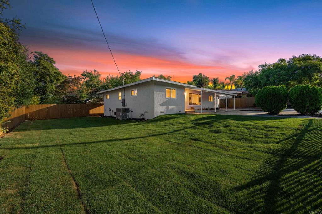 Welcome to 263 East Escondido Avenue! This stunningly remodeled 3-bedroom, 1-bath residence showcases a bright, open floor plan with designer colors and modern finishes throughout. Every detail has been thoughtfully upgraded, creating a true turnkey home. Recent Upgrades Include: New flooring and baseboards, Fresh interior and exterior paint. Brand-new kitchen featuring custom cabinetry, stylish tile backsplash, and stainless steel appliances (dishwasher, microwave, stove). Fully remodeled bathroom with updated tile, vanity, and fixtures. Upgraded lighting fixtures throughout. New energy-efficient windows bringing in abundant natural light. New exterior stucco for lasting curb appeal New water heater. The spacious backyard, newly landscaped with fresh grass, provides the perfect outdoor retreat ideal for entertaining, gardening, or simply relaxing. With its blend of comfort, style, and quality craftsmanship, this home offers the best of modern living in a highly desirable Escondido location.